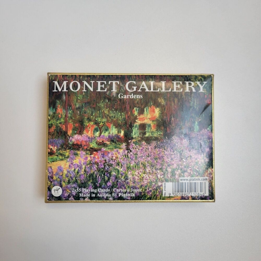 Monet Gallery Gardens Playing Cards